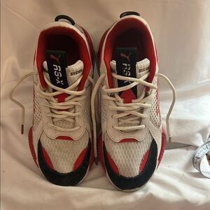 Puma size 6C RS-X Red/White Athletic Shoes